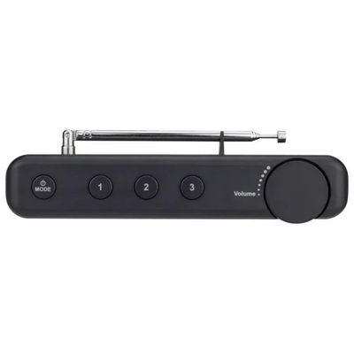 Reflexion TRA23DAB-GR Radio DAB+ FM ricaricabile con preset stazioni dimmable LCD antenna telescopica jack 3