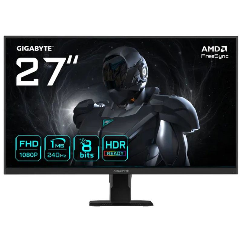 Gigabyte GS27F2 EK Monitor da Gioco 27'' FHD 240Hz 1ms IPS HDR FreeSync DisplayPort HDMI 300 cd