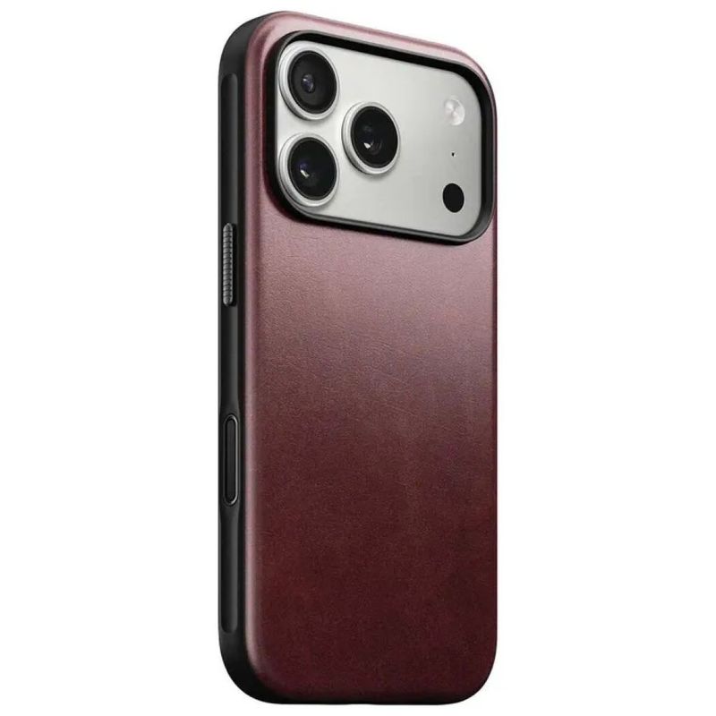 Nomad NM011857858 Modern Leather Case per iPhone 17 Pro Compatibile con MagSafe e Ricarica Wireless