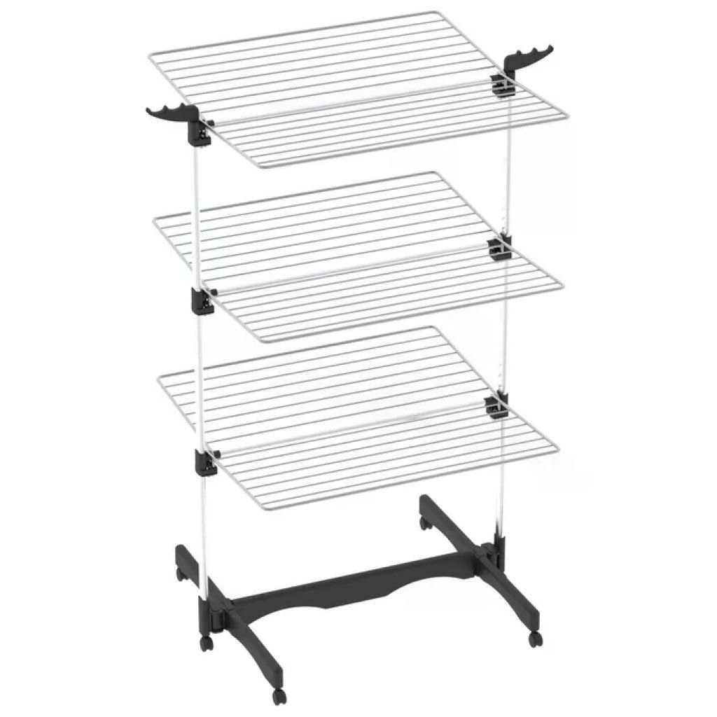 Colombo ST1030 Vertical Stendibiancheria Verticale Modulabile 40 m 16 Kg con Porta Grucce e Ruote colore