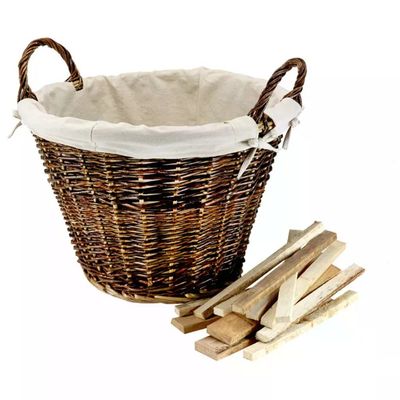 Garden Friend CB653794 Cesto Portalegna Rotondo Marrone