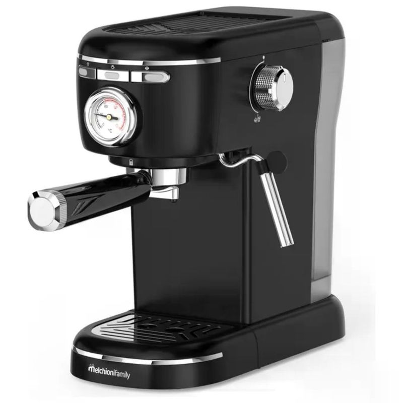 Melchioni Family Aromatica Plus Macchina Espresso 3 in 1, 15 bar, 1100 W, nera