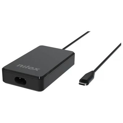 Nilox caricabatterie GaN USB-C 100 W Power Delivery nero