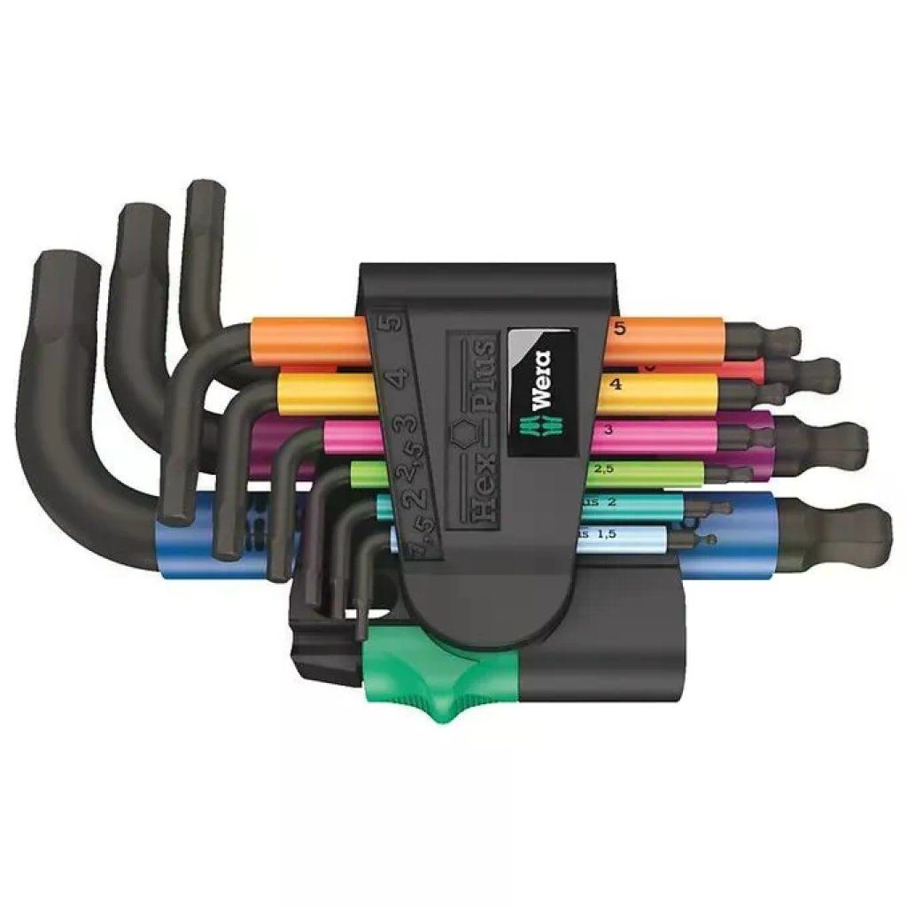 Wera 950-9 Hex-Plus Set di Chiavi a Brugola Metriche, 9 Pezzi Wera 950-9 Hex-Plus Set di Chiavi a Brugola Metriche, 9 Pezzi
