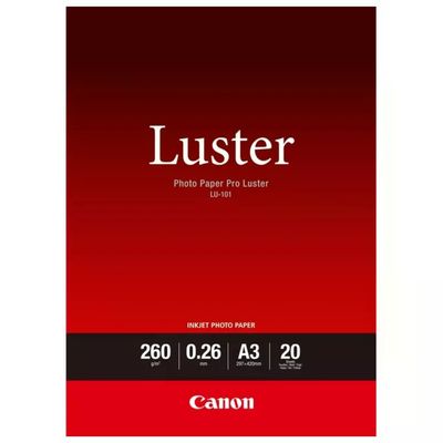 Canon 6211B007 Photo Paper Luster PRO LU-101 Carta Fotografica Satinata A3 260 g Canon 6211B007 Photo Paper Luster PRO LU-101 Carta Fotografica Satinata A3 260 g