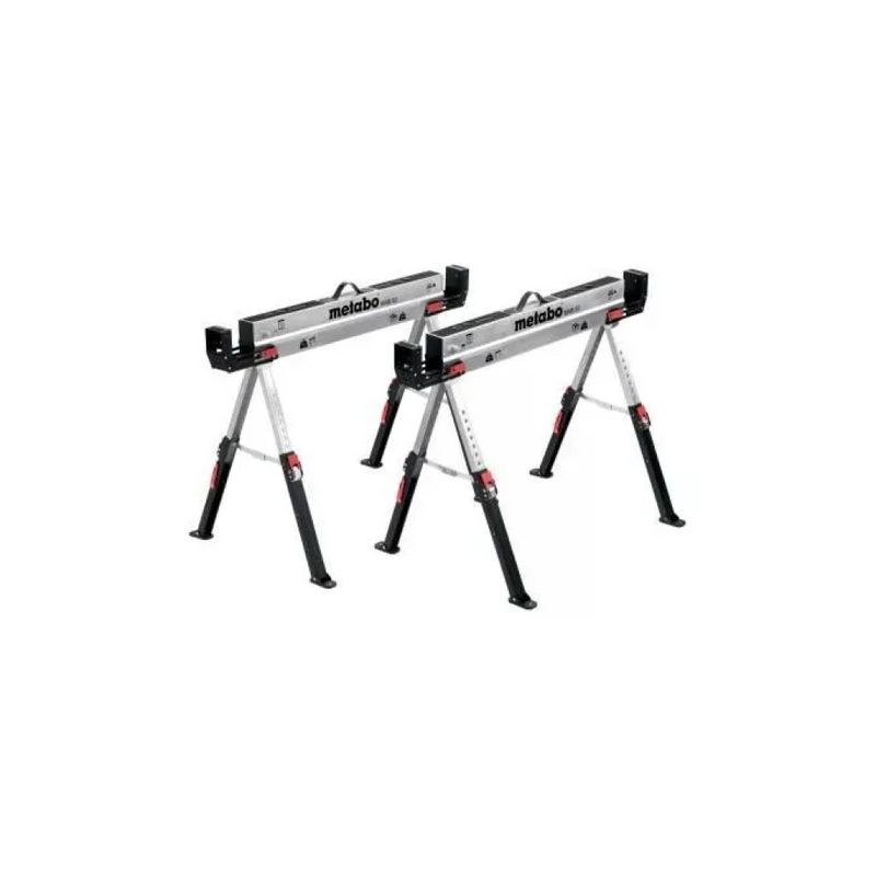 Metabo 626990000 MAB 82 Cavalletti da Lavoro Regolabili in Altezza con Supporti Laterali 590 kg per
