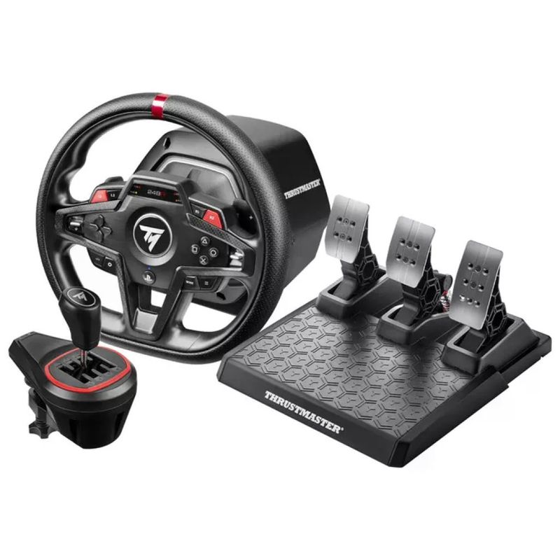 Thrustmaster T248R Shifter Pack volante con pedali e cambio PS5 PS4 PC feedback T-HD 25 tasti nero