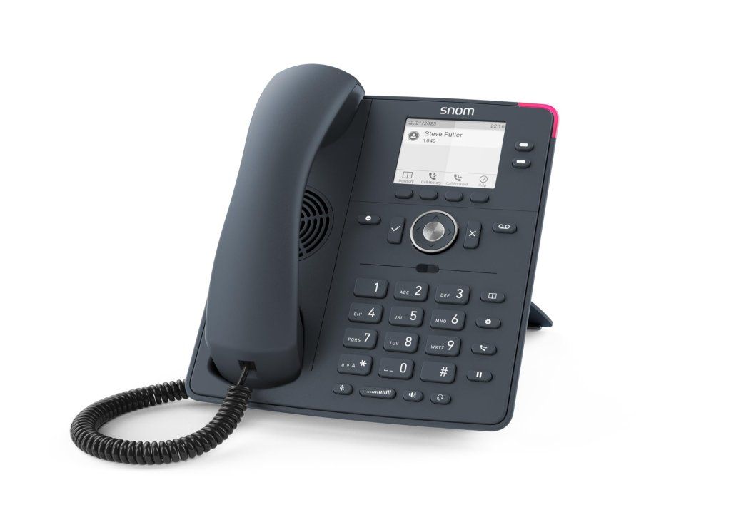 SNOM Telefono IP da scrivania Snom D150, 2 linee, PoE, nero