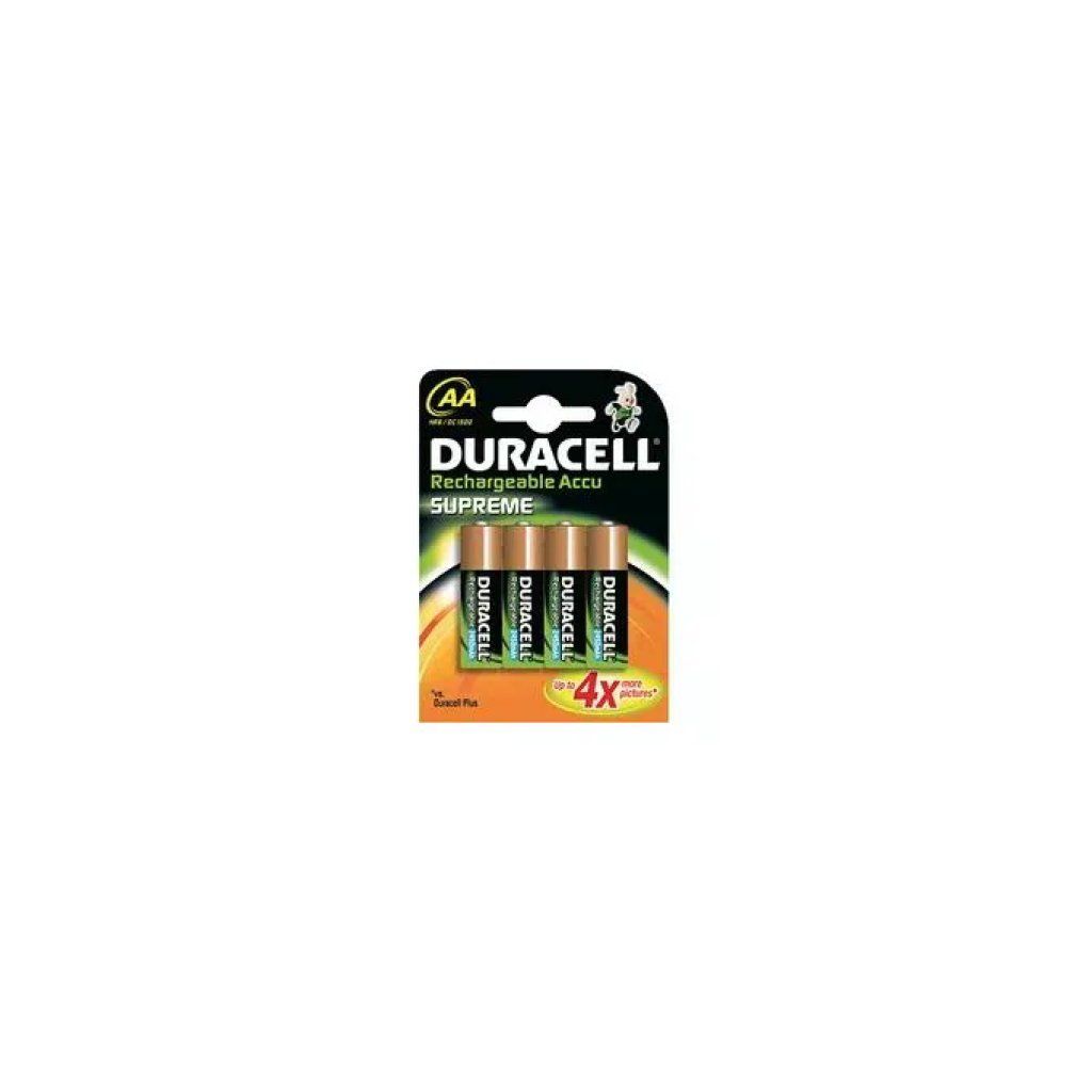 Duracell Rechargeable Supreme AA NiMH 2500 mAh – 4 batterie Duracell Rechargeable Supreme AA NiMH 2500 mAh – 4 batterie