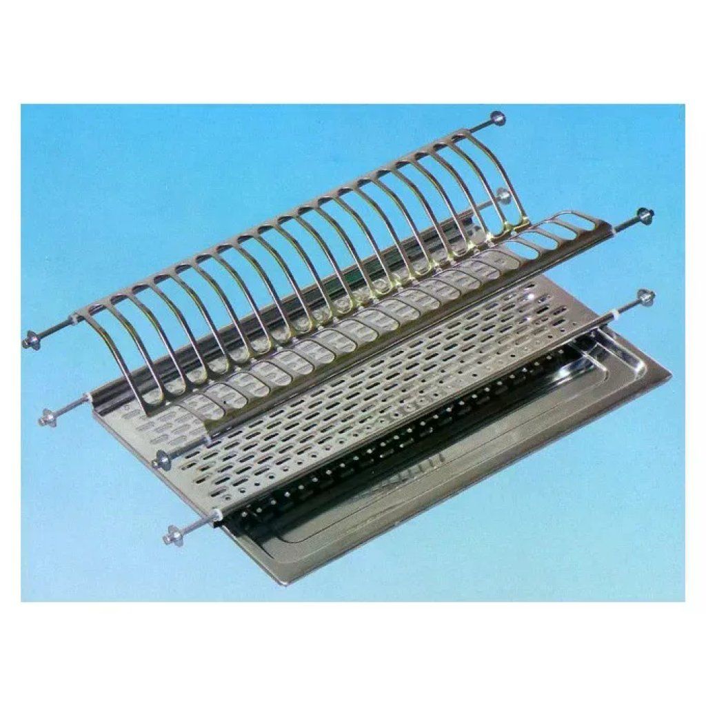 Lavenox Scolapiatti da Incasso in Acciaio Inox 86 x 24 cm