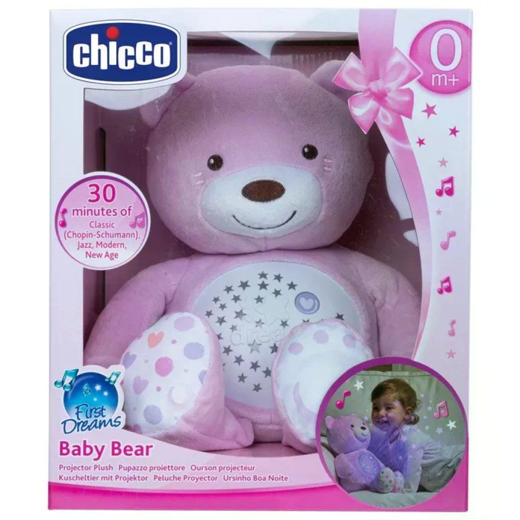 Chicco Baby Bear Rosa – Peluche Proiettore con Luci e Melodie Chicco Baby Bear Rosa – Peluche Proiettore con Luci e Melodie