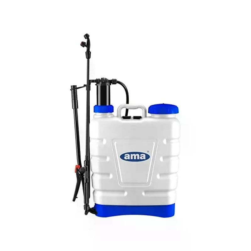 AMA 70273L Pompa a Spalla Manuale 16 L Pressione Max 3 bar Lancia Telescopica 60-100 cm colore Bianco