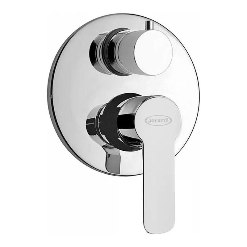 Jacuzzi Piralla Eolo Miscelatore Doccia da Incasso Cromato a 2 Vie