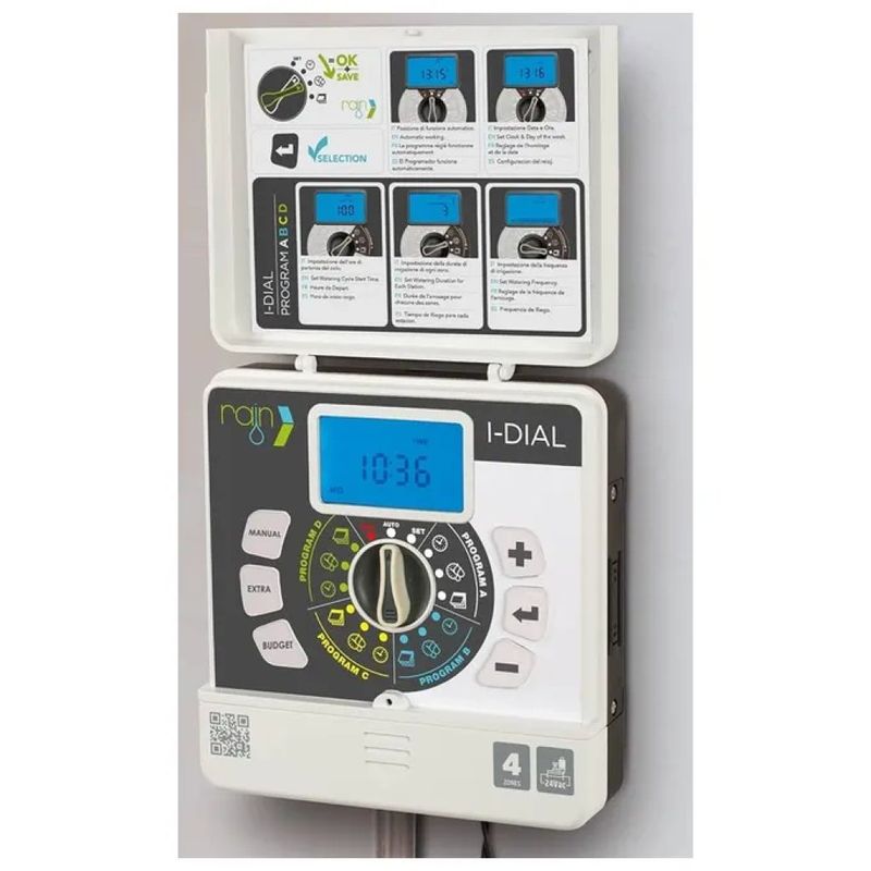 RAIN I-DIAL Centralina per Irrigazione 8 Stazioni 24 VAC Indoor