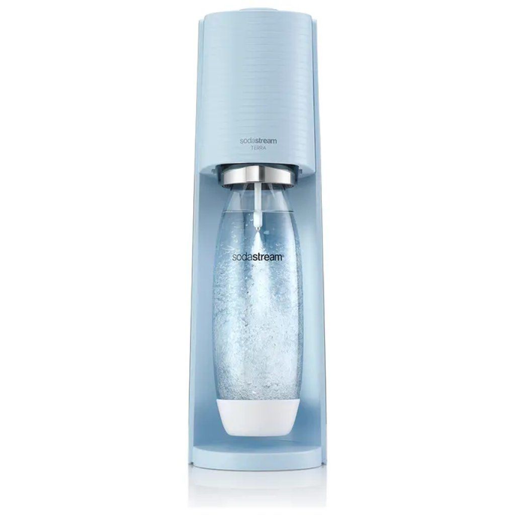 SodaStream Terra Gasatore per Acqua Frizzante Azzurro con Cilindro CO₂ e Bottiglia da 1 L SodaStream Terra Gasatore per Acqua Frizzante Azzurro con Cilindro CO₂ e Bottiglia da 1 L