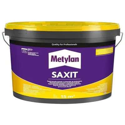 Metylan Saxit Adesivo Acrilico Beige 4 kg per Rivestimenti Interni Metylan Saxit Adesivo Acrilico Beige 4 kg per Rivestimenti Interni
