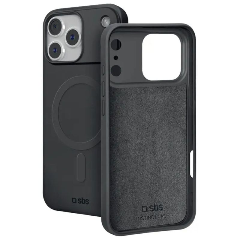 SBS Cover MagSafe nera per iPhone 17 Pro Max e 18 Pro Max