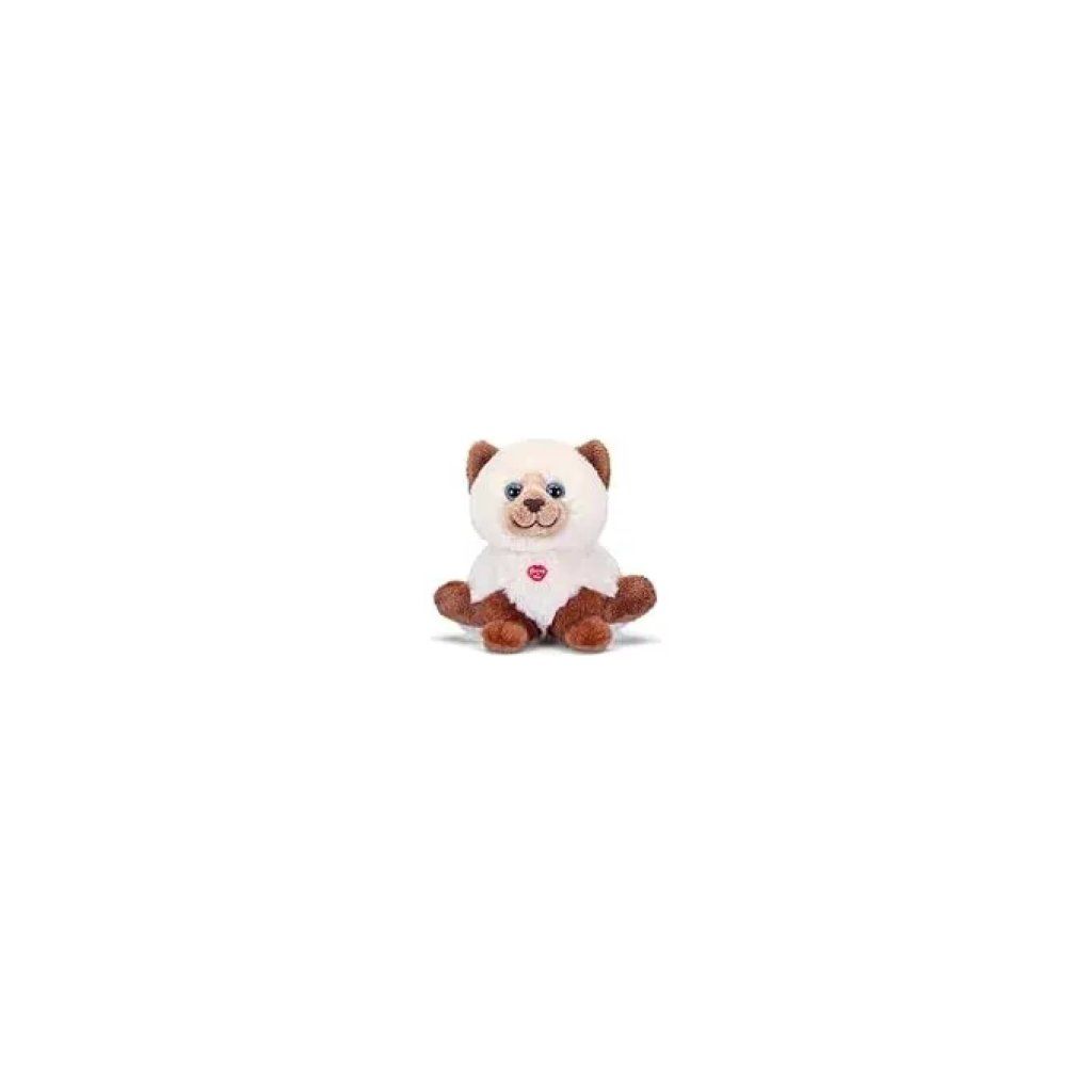 Trudi Bussini 18187 – Gatto di peluche bianco e marrone, 16 cm Trudi Bussini 18187 – Gatto di peluche bianco e marrone, 16 cm