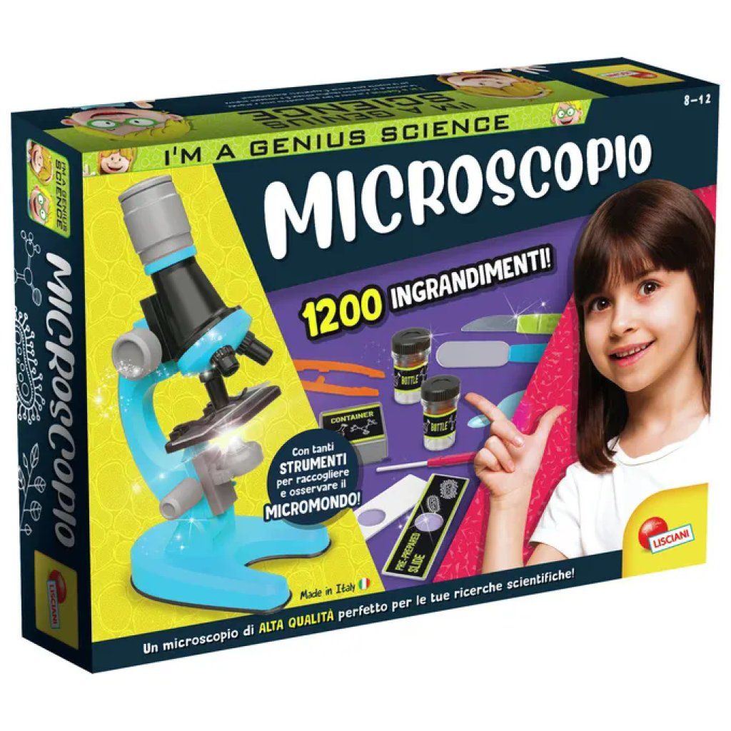 Lisciani I'm a Genius Microscopio 1200x con Accessori Lisciani I'm a Genius Microscopio 1200x con Accessori