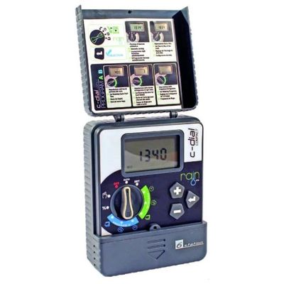 RAIN Compact-Dial Programmatore per Irrigazione a 6 Stazioni, 24 V RAIN Compact-Dial Programmatore per Irrigazione a 6 Stazioni, 24 V