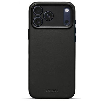 Decoded D26IPO17PMBC1BK Cover MagSafe per iPhone 17 Pro Max, in Pelle e Policarbonato, Nero Decoded D26IPO17PMBC1BK Cover MagSafe per iPhone 17 Pro Max, in Pelle e Policarbonato, Nero