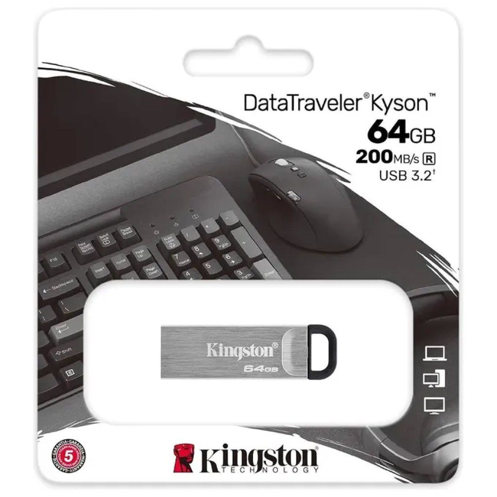 Kingston DataTraveler Kyson USB 3.2 Gen 1 da 64 GB