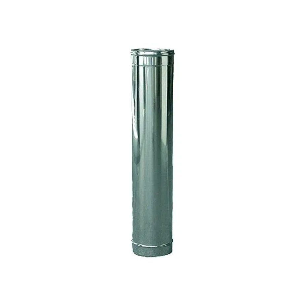 KASART Tubo Fumaria Inox Doppia Parete 8/13 cm, 100 cm