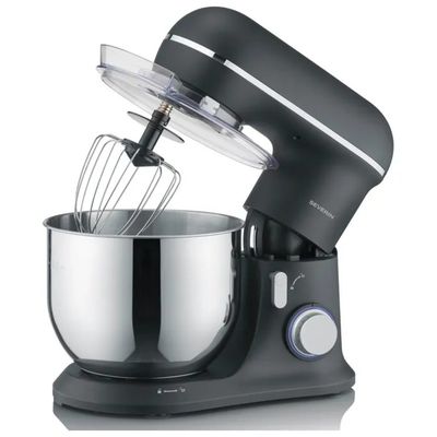 Severin KM 3899 Robot da cucina planetario 1200 W, 5,3 L, nero