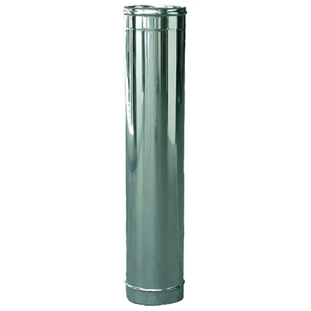 KASART Tubo a doppia parete inox AISI 316/304, 20/25 cm, lunghezza 50 cm