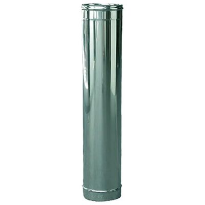 KASART Tubo Fumario Doppia Parete Inox 20/25 cm, 50 cm KASART Tubo Fumario Doppia Parete Inox 20/25 cm, 50 cm