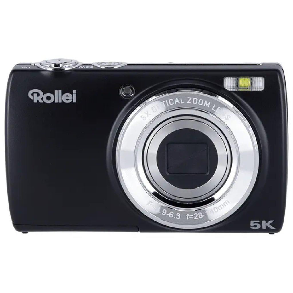 Rollei Powerflex Compact – Fotocamera digitale 64 MP, zoom ottico 5x e video 5K, nera