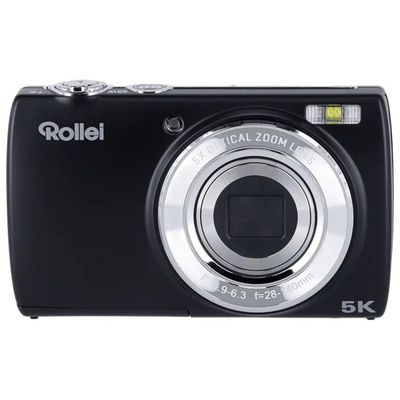 Rollei Powerflex Compact – Fotocamera digitale 64 MP, zoom ottico 5x e video 5K, nera