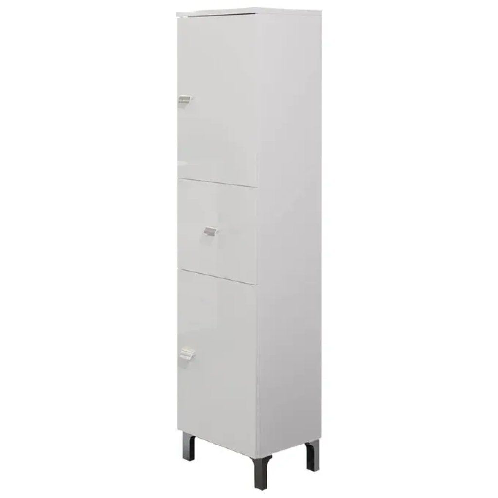 SAVINIDUE Colonna bagno SAVINIDUE SMART bianca con cassetto e ante SAVINIDUE Colonna bagno SAVINIDUE SMART bianca con cassetto e ante