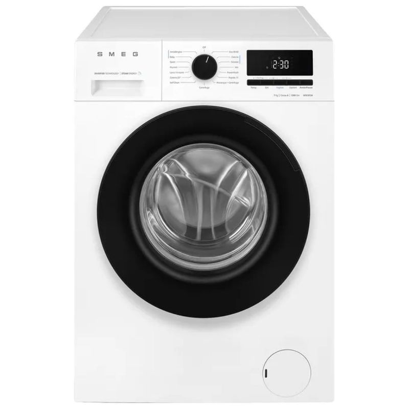 Smeg W3C072A Lavatrice Slim 6 kg, 1200 giri/min, Classe A, Vapore, Bianca