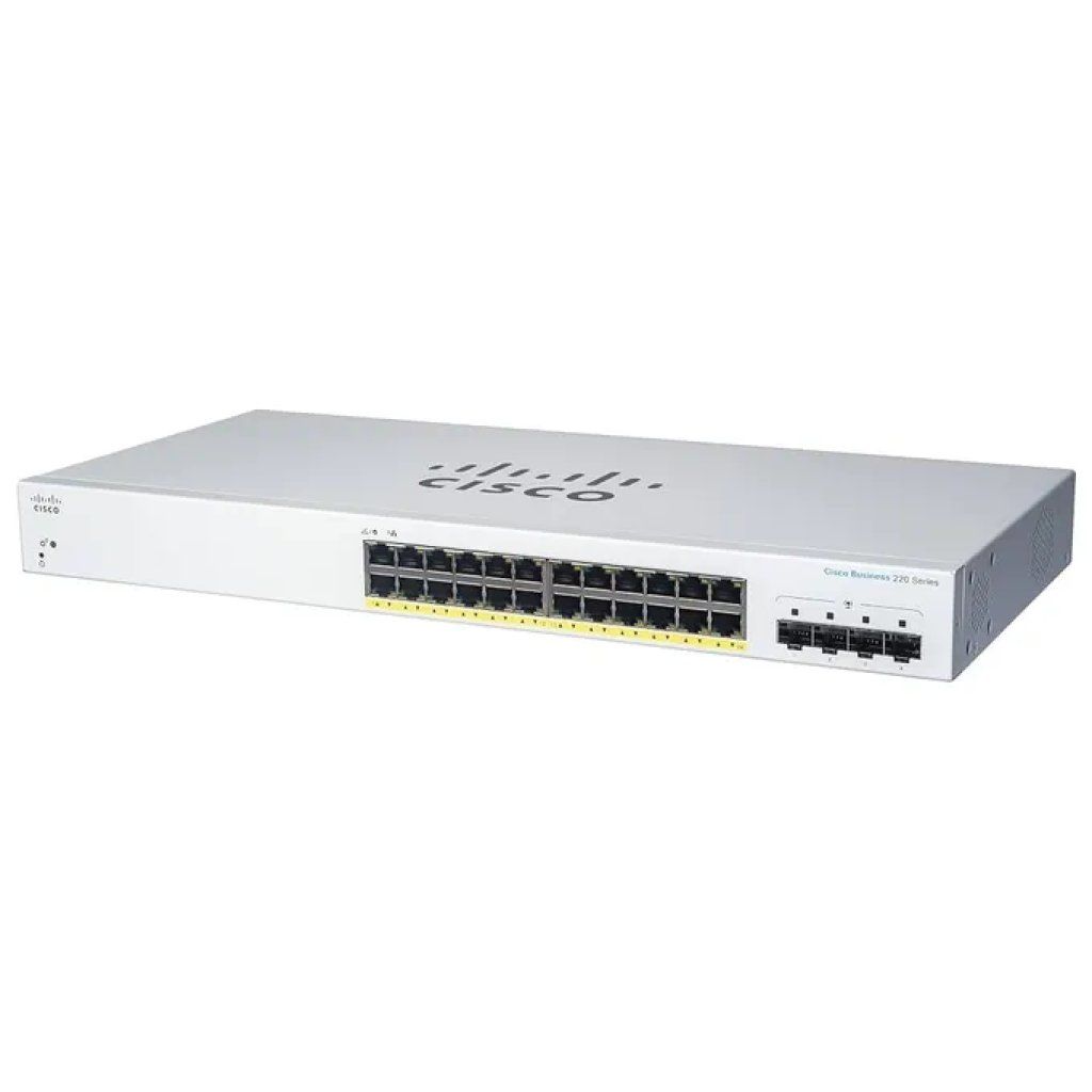 Cisco CBS220-24T-4X-EU Switch Gigabit 24 porte con 4 SFP+ 10G Cisco CBS220-24T-4X-EU Switch Gigabit 24 porte con 4 SFP+ 10G