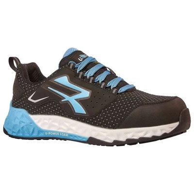 U-Power VHAGAR ESD S3S CI HI HRO FO SR – Scarpe antinfortunistiche nere e azzurre, misura 38