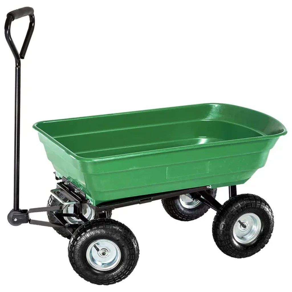 LIF TIPPY Carrellino da Giardino Ribaltabile 75 L, Portata 300 kg, Nero LIF TIPPY Carrellino da Giardino Ribaltabile 75 L, Portata 300 kg, Nero