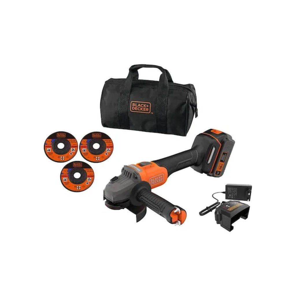 BLACK+DECKER BCG6L8F1S-QW Smerigliatrice Angolare 18V BLACK+DECKER BCG6L8F1S-QW Smerigliatrice Angolare 18V