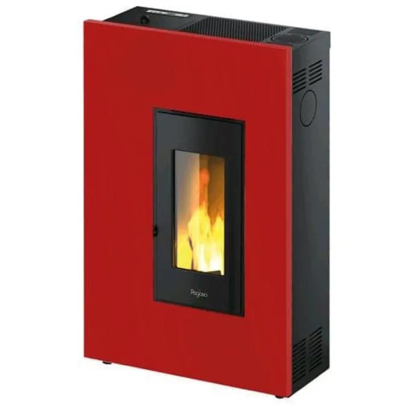 Pegaso Madison 5 Stufa a Pellet Ventilata 5,2 kW Rossa