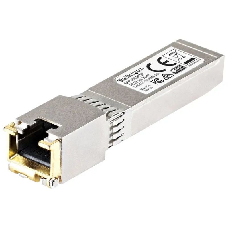 StarTech.com SFP10GBTCST – Ricetrasmettitore SFP+ 10GBASE-T RJ45, 10 Gbps, 30 m StarTech.com SFP10GBTCST – Ricetrasmettitore SFP+ 10GBASE-T RJ45, 10 Gbps, 30 m