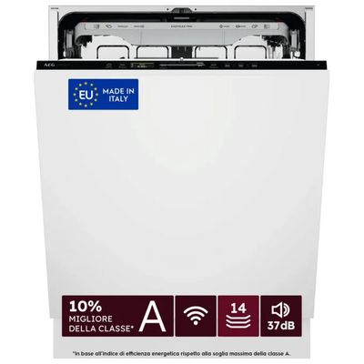 AEG Serie 9000 GI9210X2TF Lavastoviglie da Incasso, 14 Coperti, Classe A-10%, AirDry, Nero AEG Serie 9000 GI9210X2TF Lavastoviglie da Incasso, 14 Coperti, Classe A-10%, AirDry, Nero