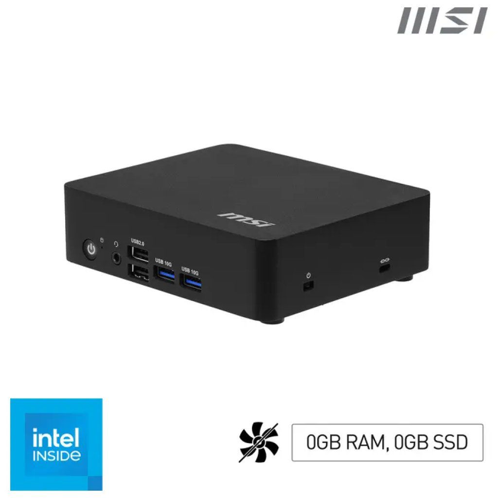 MSI Cubi NUC TWG S-006BEU Mini PC Intel Core i7, 16 GB RAM, 512 GB SSD, Nero
