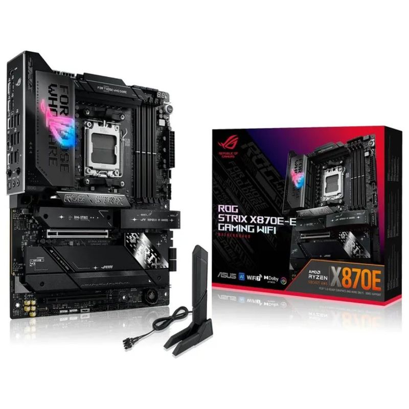 ASUS ROG Strix X870E-E Gaming WiFi – Scheda madre ATX AM5 DDR5 ASUS ROG Strix X870E-E Gaming WiFi – Scheda madre ATX AM5 DDR5