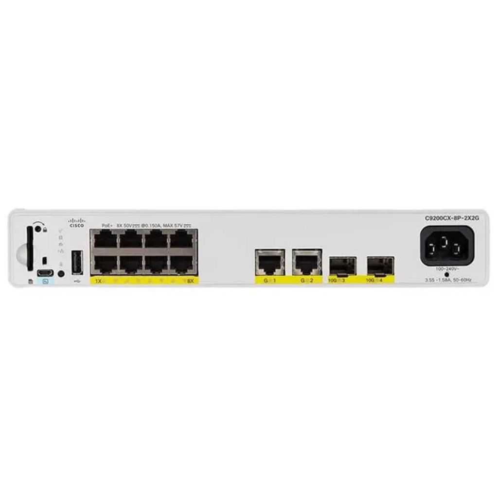 Cisco Catalyst C9200CX-8UXG-2X-A Switch L3 8 porte UPOE Cisco Catalyst C9200CX-8UXG-2X-A Switch L3 8 porte UPOE