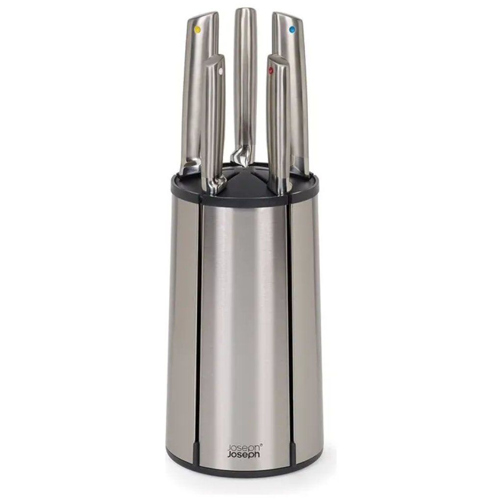 Joseph Joseph Elevate 10546 – Set 5 Coltelli con Ceppo Girevole