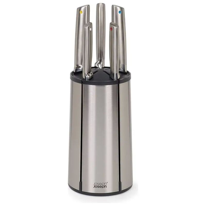 Joseph Joseph Elevate 10546 – Set 5 Coltelli con Ceppo Girevole
