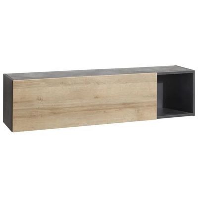 Composad Vittoria – Pensile da parete rovere e grigio Tadao, 140 cm Composad Vittoria – Pensile da parete rovere e grigio Tadao, 140 cm