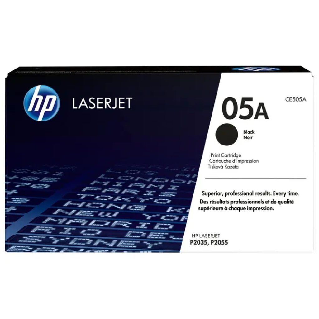HP CE505A Toner Nero Originale 05A per LaserJet P2035 e P2055 HP CE505A Toner Nero Originale 05A per LaserJet P2035 e P2055