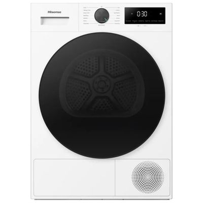 Hisense DH1I900BWCCA Asciugatrice a Pompa di Calore 9 kg, Classe C, Bianca Hisense DH1I900BWCCA Asciugatrice a Pompa di Calore 9 kg, Classe C, Bianca