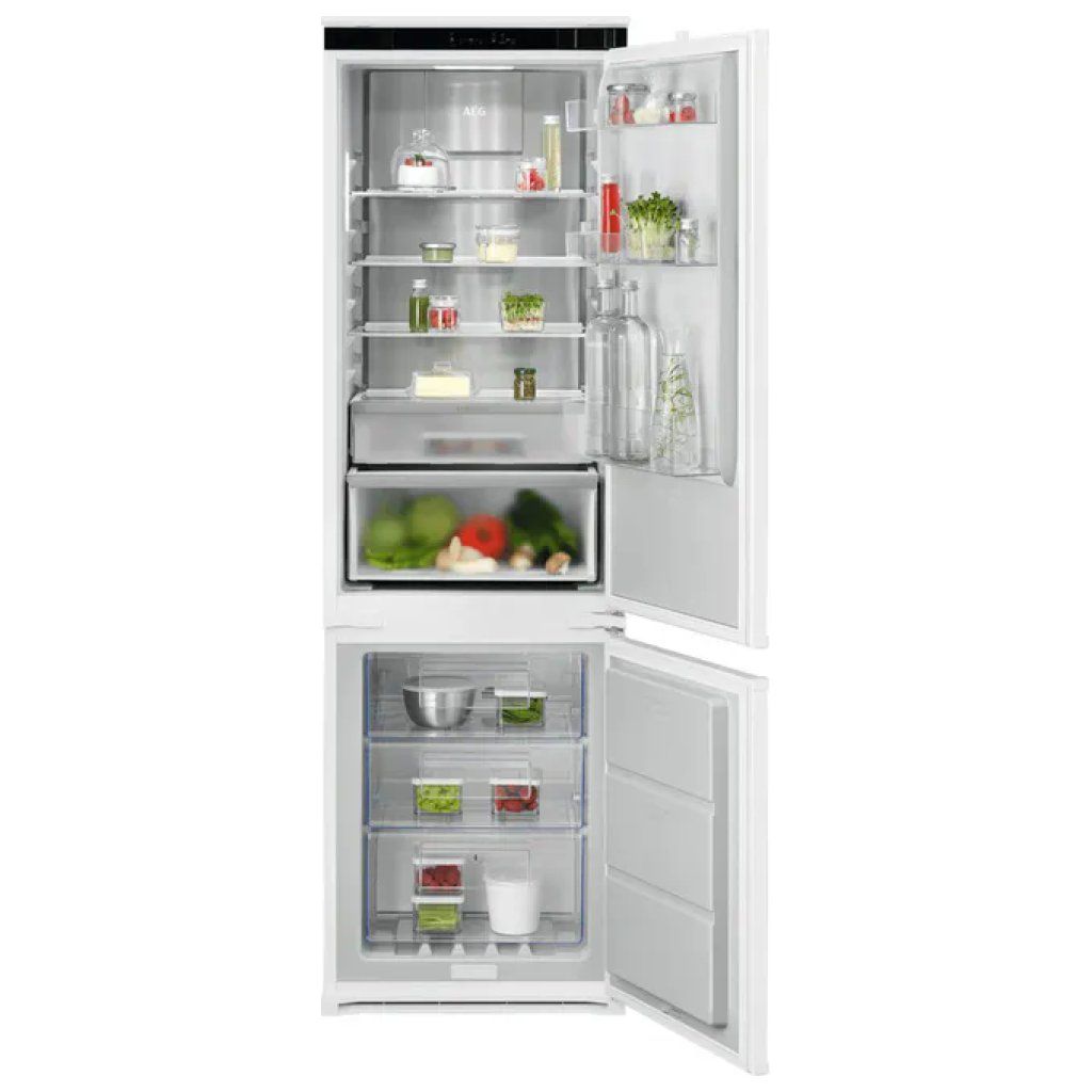 AEG TC7MS181DS Frigocongelatore da incasso TwinTech No Frost, 249 L, Classe D, Inox AEG TC7MS181DS Frigocongelatore da incasso TwinTech No Frost, 249 L, Classe D, Inox